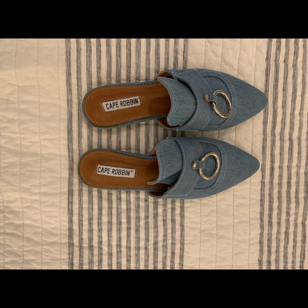 Denim loafers